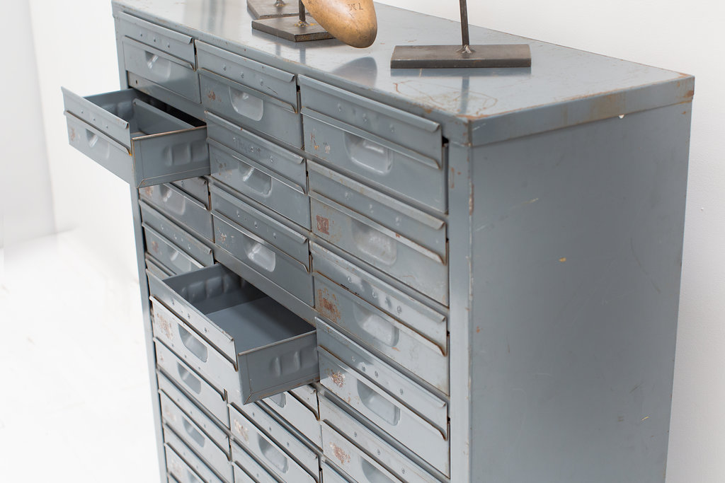 Vintage Industrial Engineer’s Drawers Antique, Vintage and