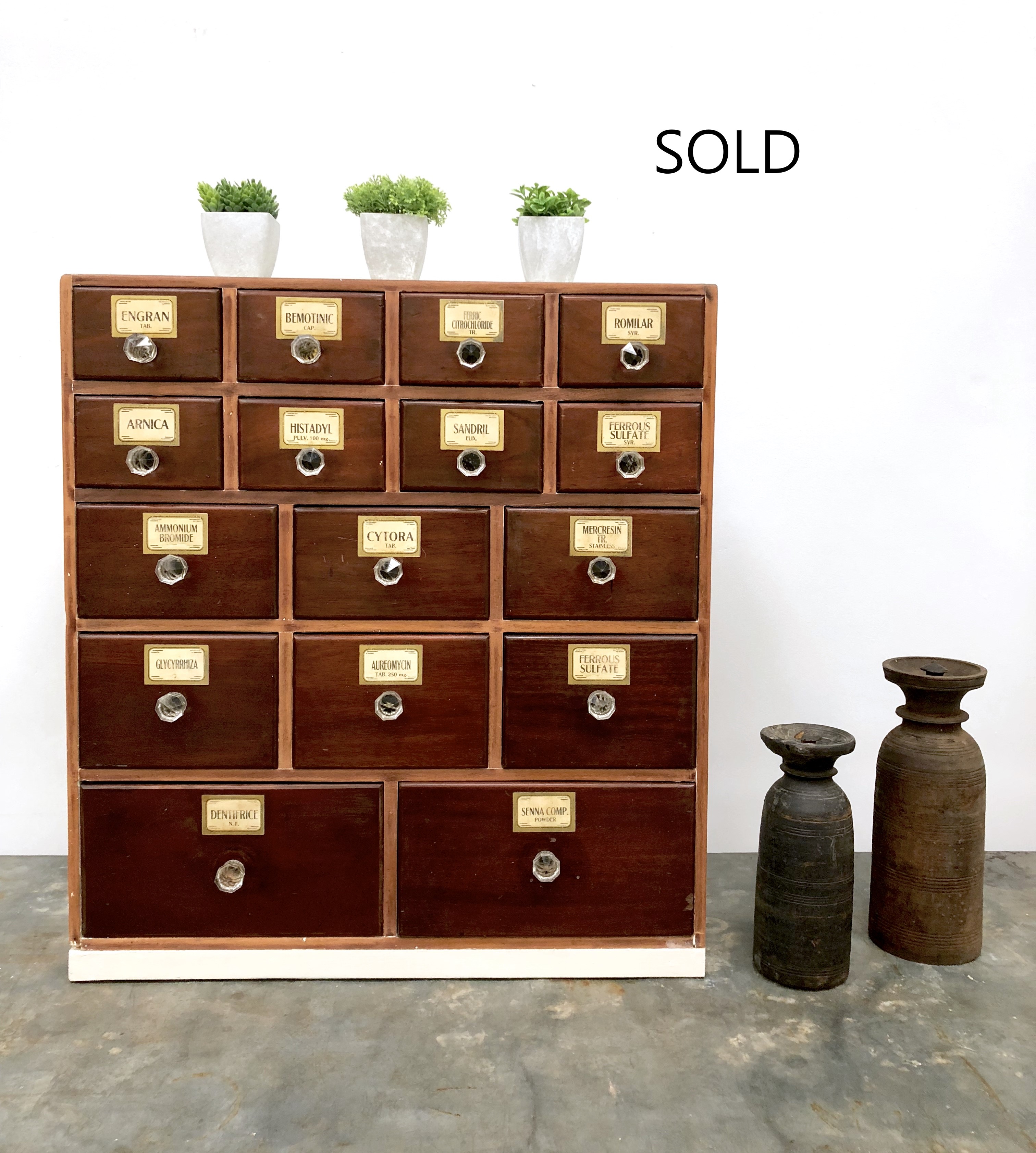 Early 20th Century Apothecary Cabinet Antique Vintage And Retro