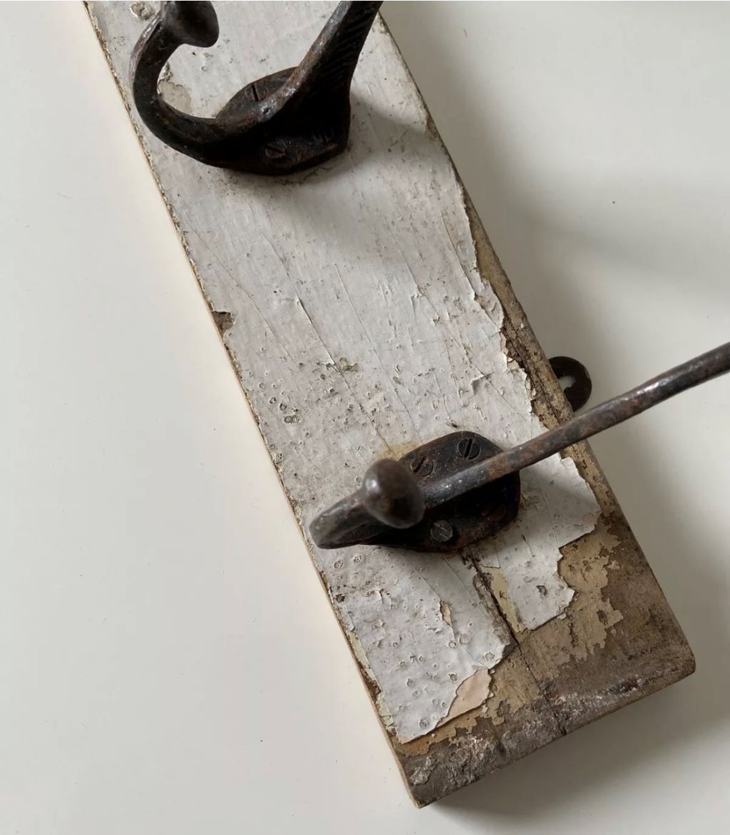 19th Century Victorian Iron Coat Hooks Antique, Vintage and Retro