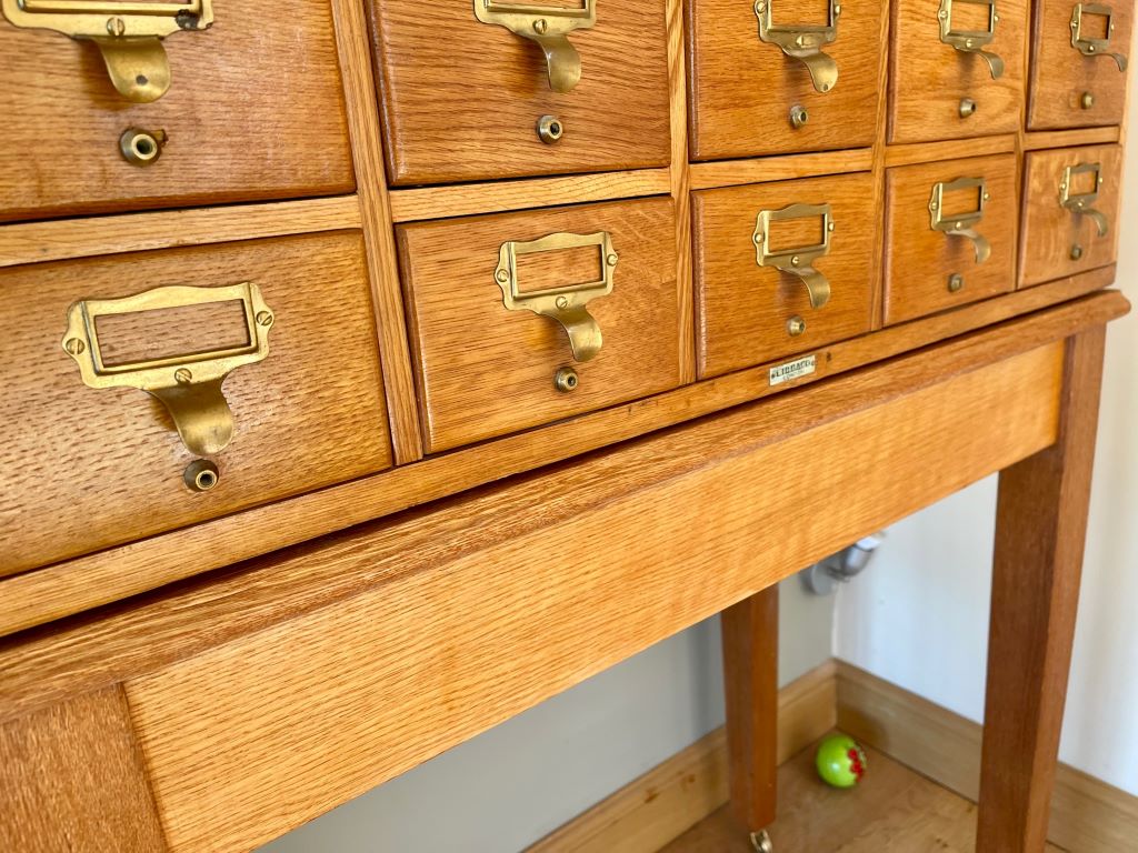 Stunning Mid Century Index Card Drawers by LibraCo Antique, Vintage and Retro Furniture