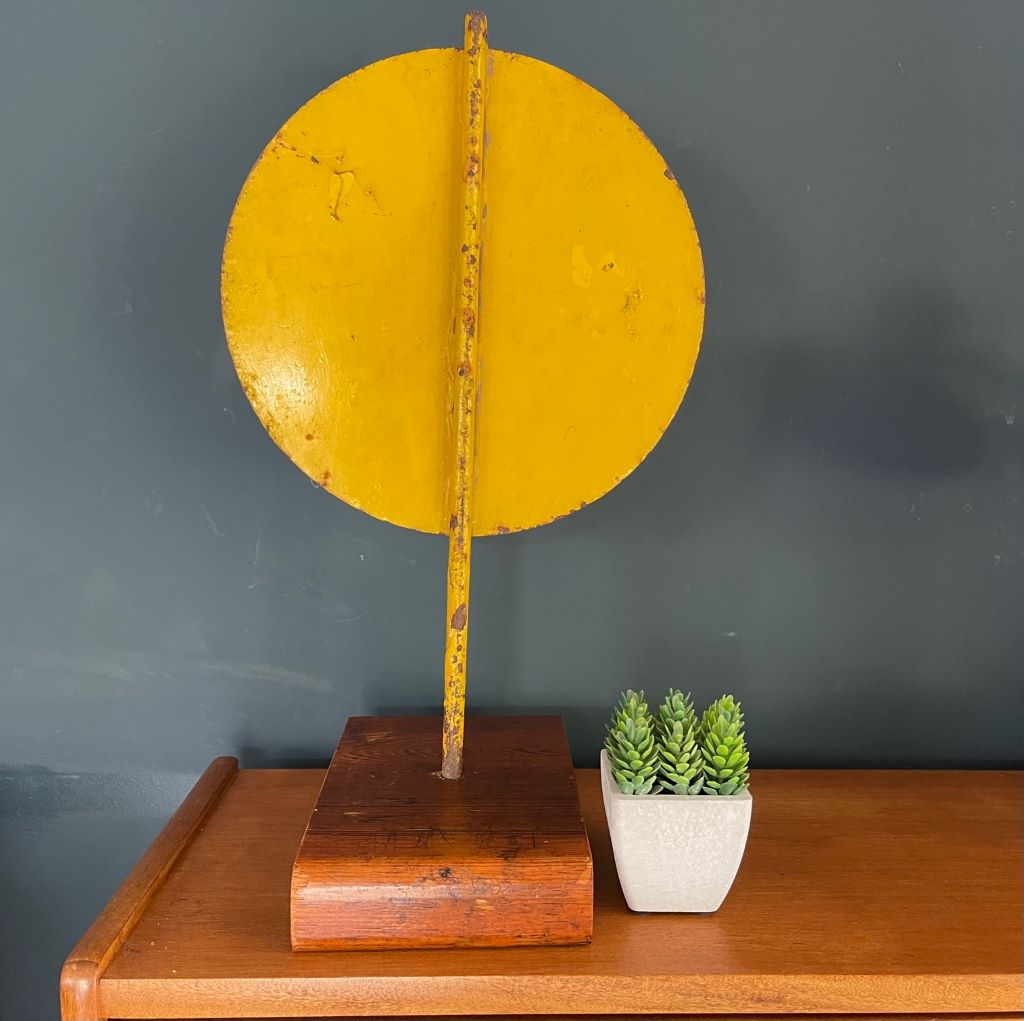 Mid Century Hand Painted Fairground Ride Sign – Start – Antique ...